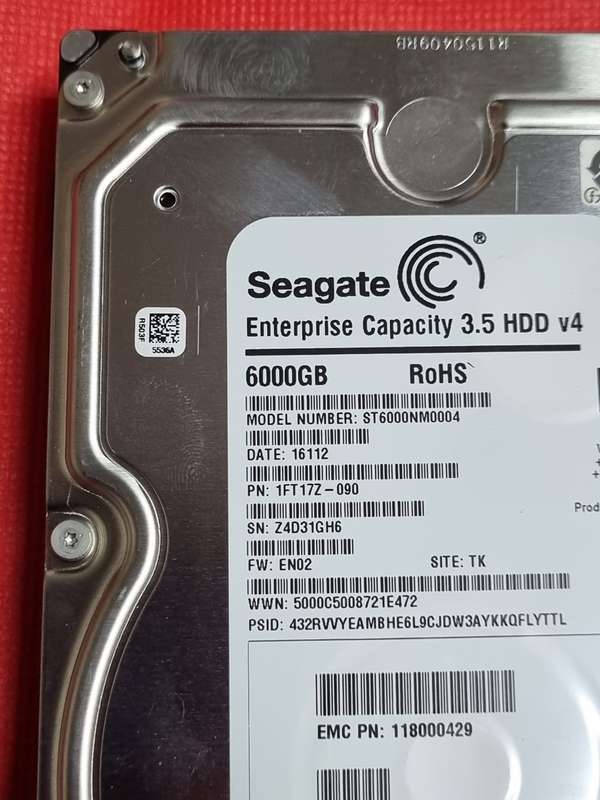 Seagate Enterprise Capacity 3.5 HDD 6000GB (6TB)  3.5-Inch Hard Disk Drive