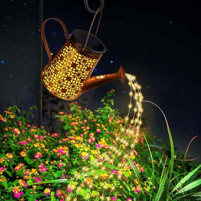 Solar watering Can led garden feature... wow up a your space