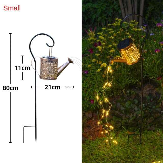 Solar watering Can led garden feature... wow up a your space