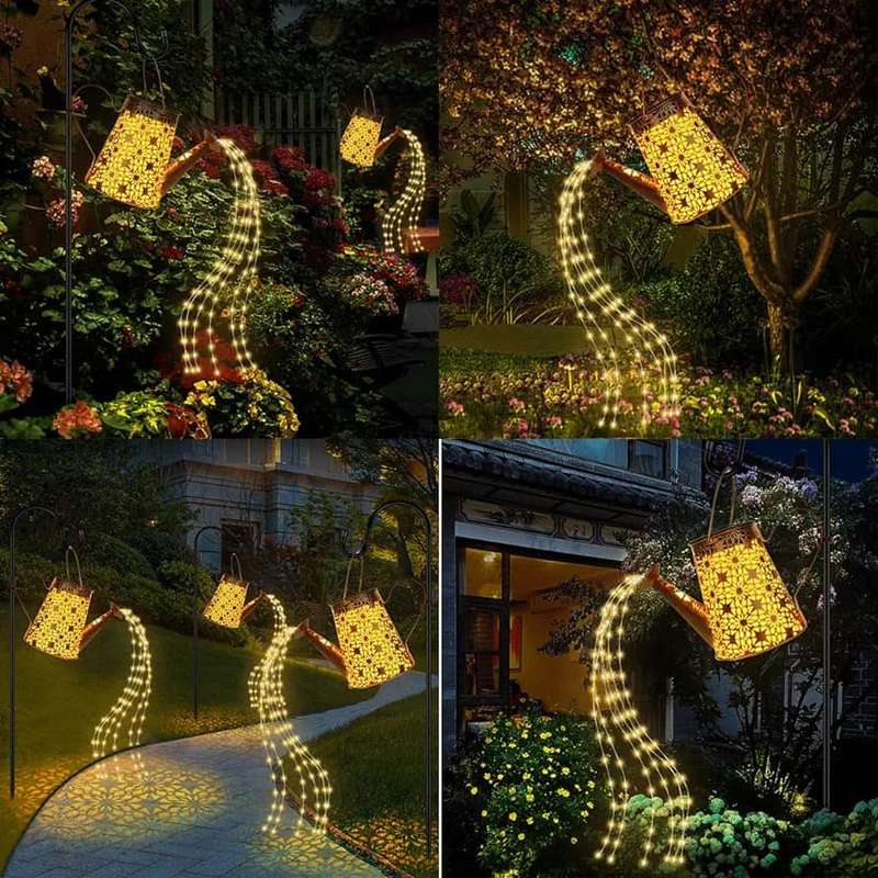 Solar watering Can led garden feature... wow up a your space