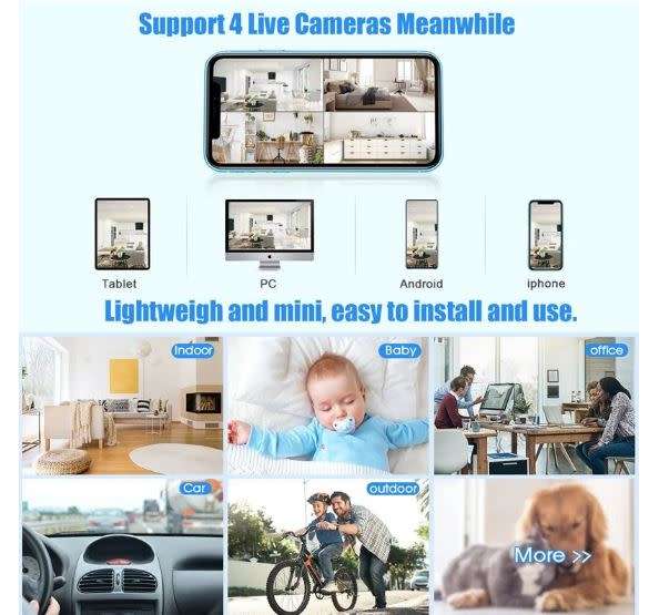 Andowl Q-S710 1080P 360 Mini WIFI USB IP Camera