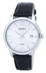 SEIKO 100m Black Leather Strap WATCH CASE--ORIGINAL