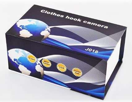 Mini Clothes Hook With Hidden Camera Black J018