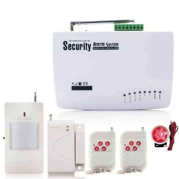 Wireless alarm system which sends you an sms or call you.-- no monthly costs