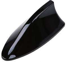 Shark Fin Antenna Signal Connection Roof Aerial with Adhesive Universal Fit for SUV Seden Black