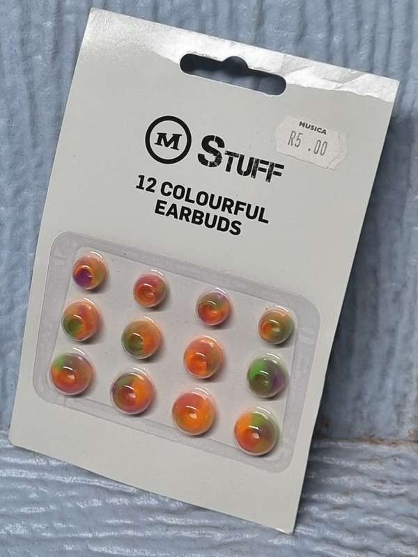 12 piece colorful earbuds ( lot of 50 )