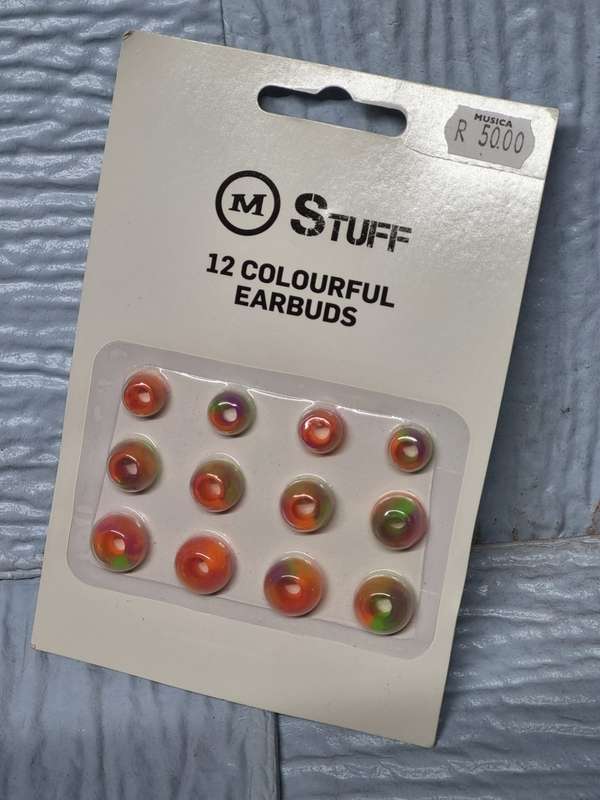 12 piece colorful earbuds ( lot of 50 )