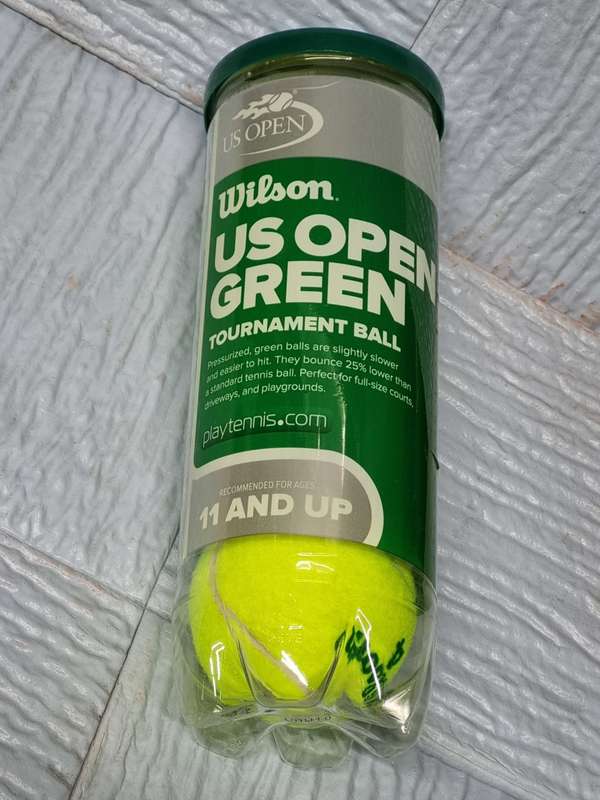 Wilson US  open tennis balls  green set of 3