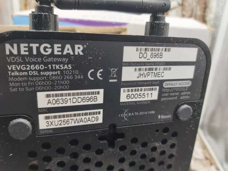 TELKOM/NETGEAR VDSL2 VOICE GATEWAY ROUTER