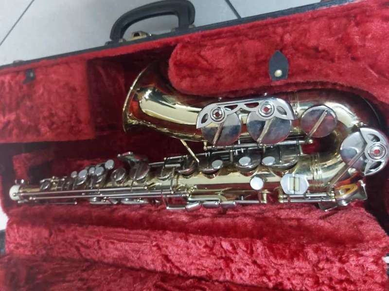 SAXOPHONE WITH CASE---BEAUTIFUL PIECE--A MUST HAVE