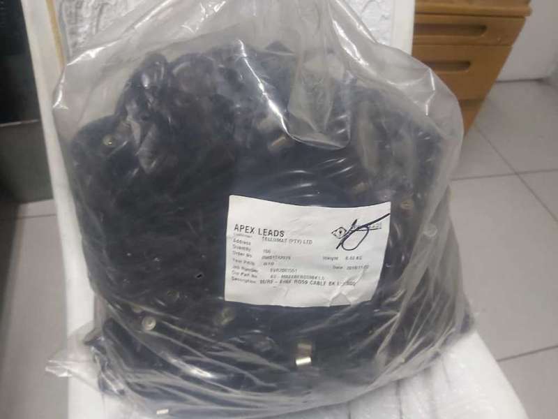 COAXIAL CABLE 1.5m --MALE TO FEMALE- 150PIECES --