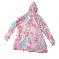 HUGGLE HOODIE GLOW IN THE DARK --STARS And UNICORN
