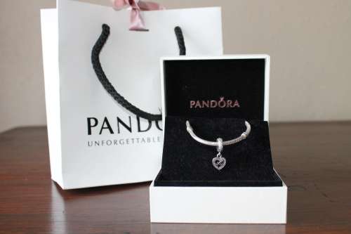 Pandora 19cm charm bracelet with charm