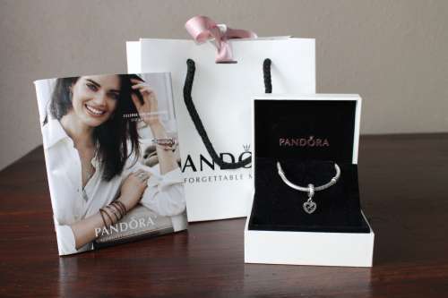 Pandora 19cm charm bracelet with charm
