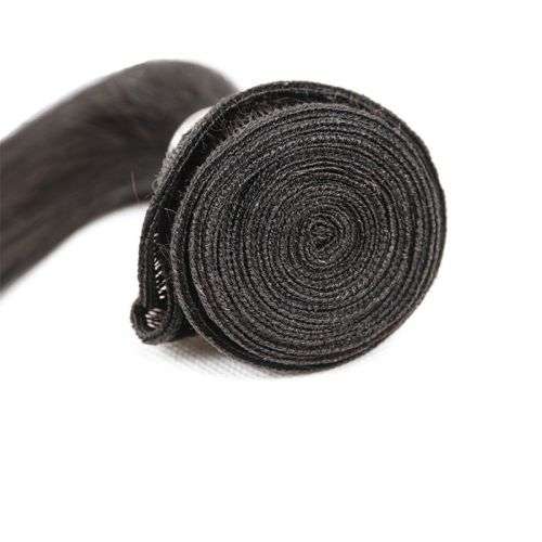 Joedir Peruvian Human Hair Straight Bundles Hair Extensions 10Inch Black#