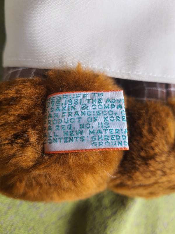 KAROO-ANTIEK #5 - 1981 SANFRANSICO COLLECTABLE SOFT TOY