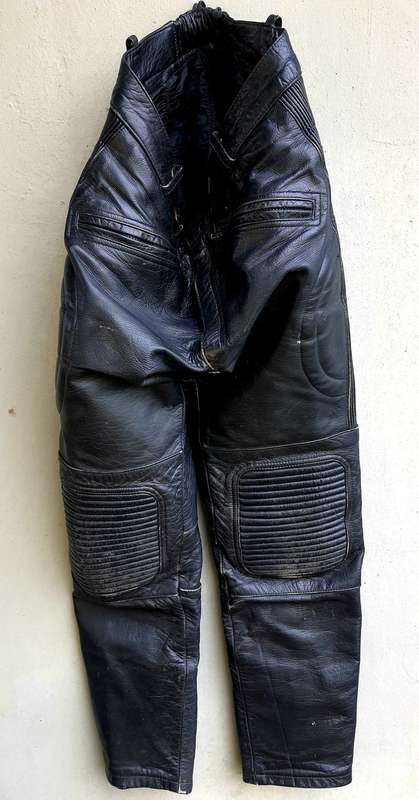 KAROO-ANTIEK #22 - ECHTES LEDER FUTTER  VINTAGE LEATHER TROUSERS