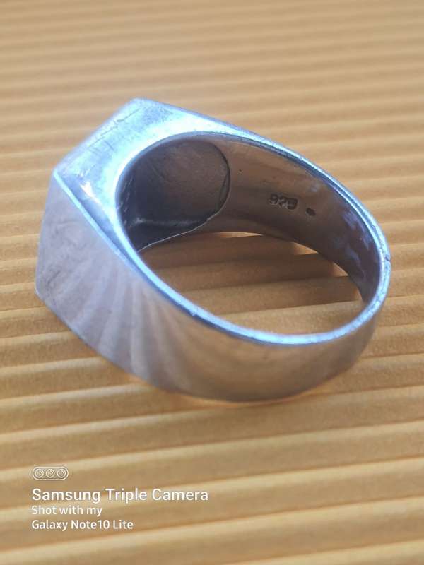 #2 **** 925 **** SOLID SILVER CLUSTER MENS STATMENT RING! due to no payment relist 24hours!