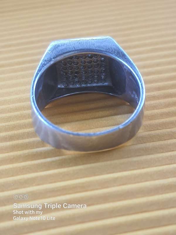 #2 **** 925 **** SOLID SILVER CLUSTER MENS STATMENT RING! due to no payment relist 24hours!