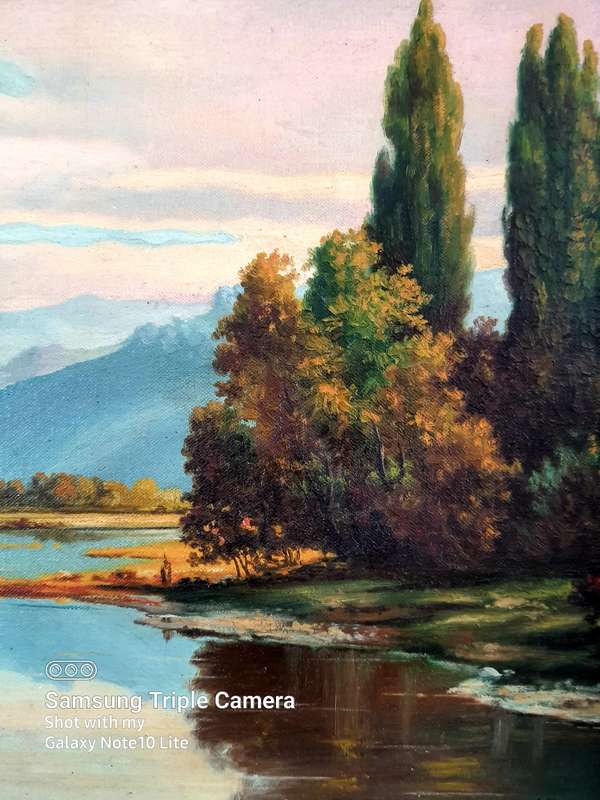 MAGNIFICENTLY FRAMED OLD ORIGINAL OIL ON BOARD BY W. RETIEF - VERRY COLLECTABLE SOUGHT AFTER ART!