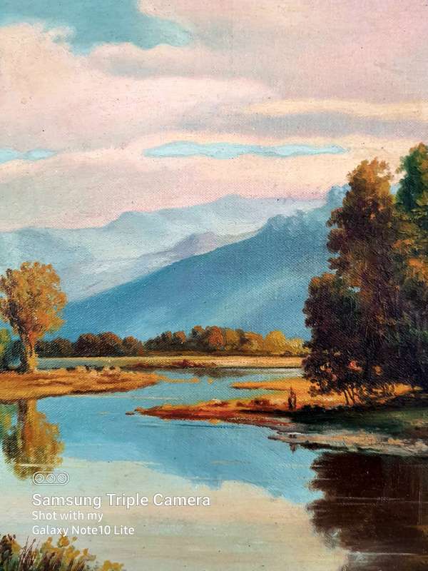 MAGNIFICENTLY FRAMED OLD ORIGINAL OIL ON BOARD BY W. RETIEF - VERRY COLLECTABLE SOUGHT AFTER ART!