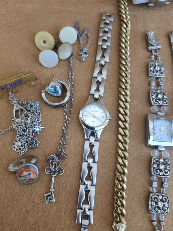 STUNNING VINTAGE NECKLACE AND WATCH LOTT -925