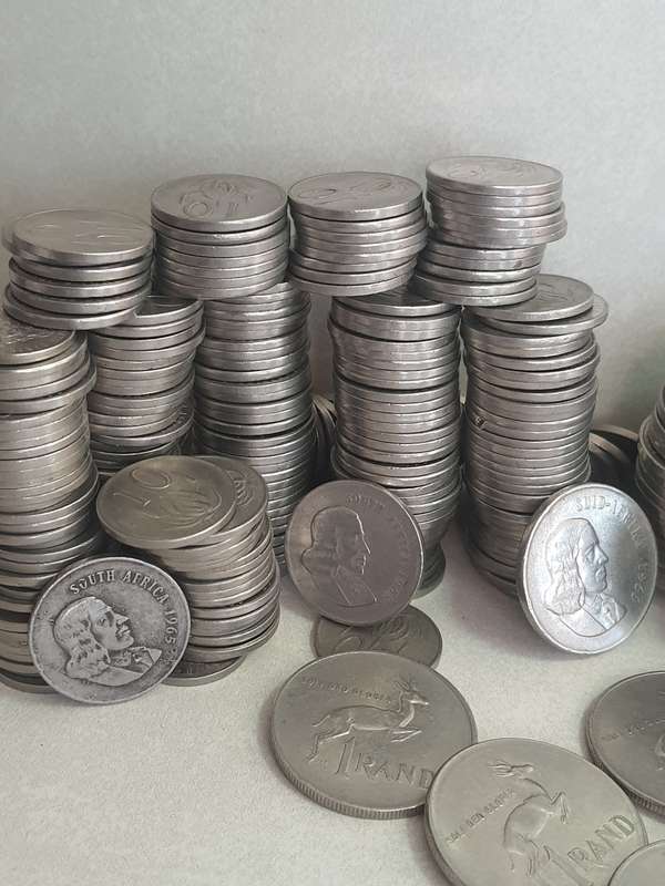 #8 mid-month auctions R1 - 5C - 10C - 20C -50C LARGE OLD ZAR COINAGE - DONT MISS A BULK BUY!