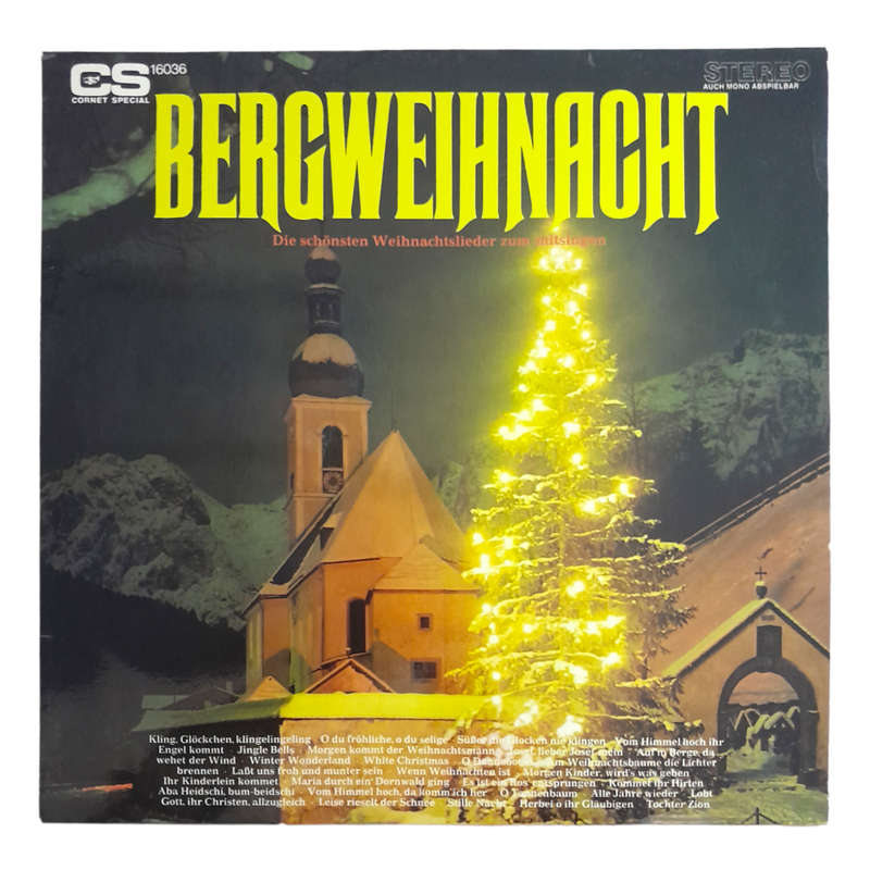 Various - Bergweihnacht (Die Schönsten Weihnachtslieder Zum Mitsingen) - Vinyl, 7`, 33 RPM - Folk, W