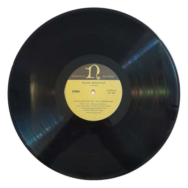 1966 Franz Berwald - Piano Quintet No. 1 In C Minor / Piano Quintet No. 2 In A Major - Vinyl, 7`, 33