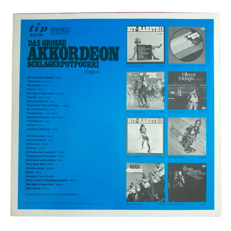 1969 Günter Gürsch Und Seine Akkordeon-Rhythmiker - Das Grosse Akkordeon Achlagerpotpourri-Folge 4 -