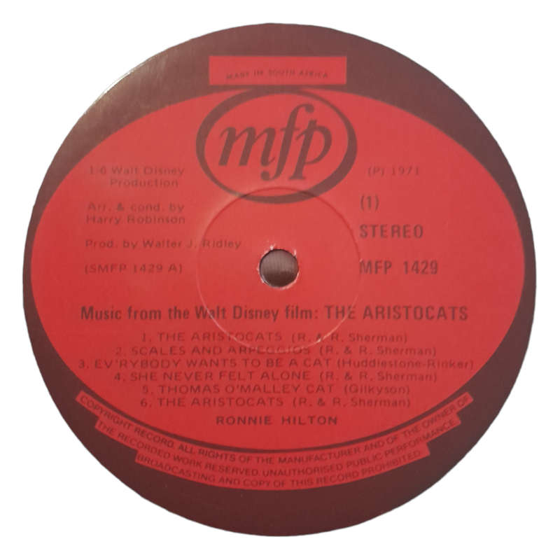 1971 Ronnie Hilton & The Mike Sammes Singers - The Aristocats - Vinyl, 7`, 33 RPM - Pop, Children`s,