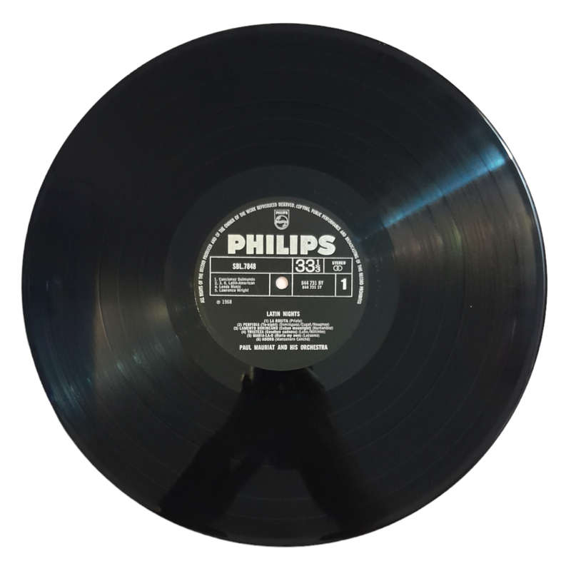 1968 Paul Mauriat And His Orchestra - Latin Nights - Vinyl, 7`, 33 RPM - Latin, Pop - Very Good Plus