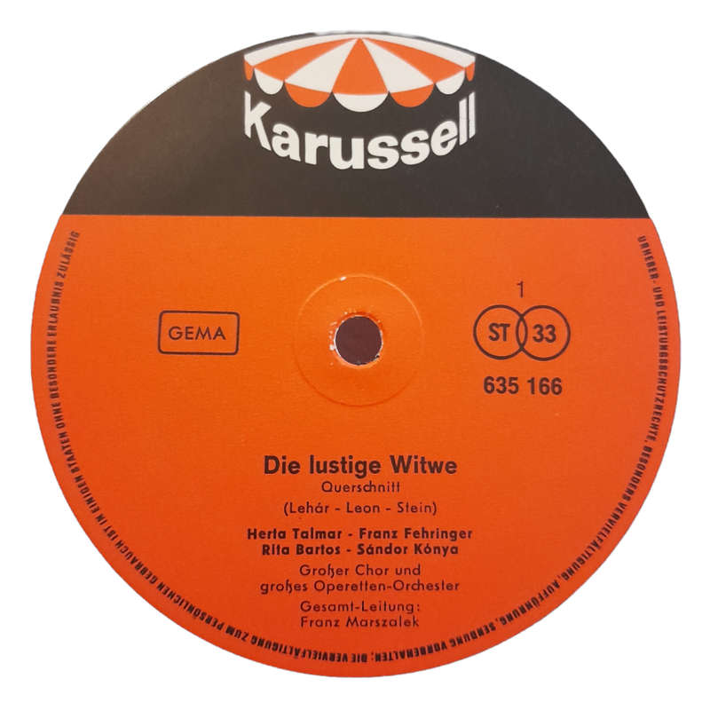 1993 Various - Die Lustige Witwe / Der Graf Von Luxemburg - Vinyl, 7`, 33 RPM - Classical - Very Goo
