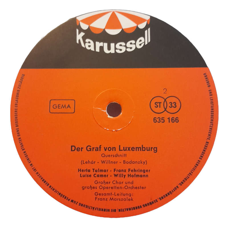1993 Various - Die Lustige Witwe / Der Graf Von Luxemburg - Vinyl, 7`, 33 RPM - Classical - Very Goo