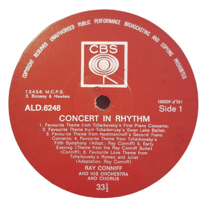 1958 Ray Conniff And His Orchestra And Chorus - Concert In Rhythm - Vinyl, 7`, 33 RPM - Jazz - Very