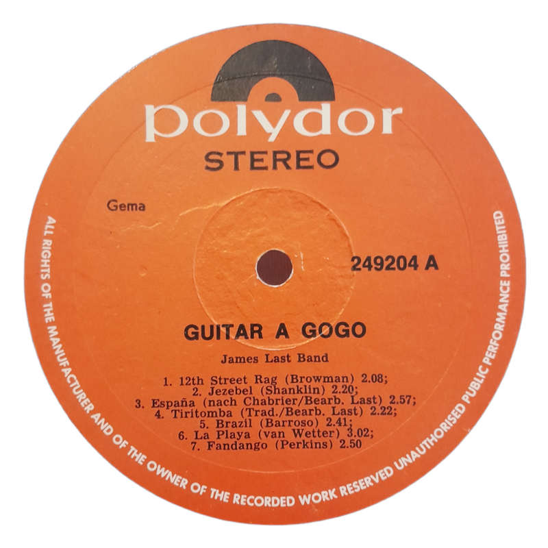 1968 James Last - Guitar À Gogo - Vinyl, 7`, 33 RPM - Jazz, Pop - Very Good Plus - With Cover