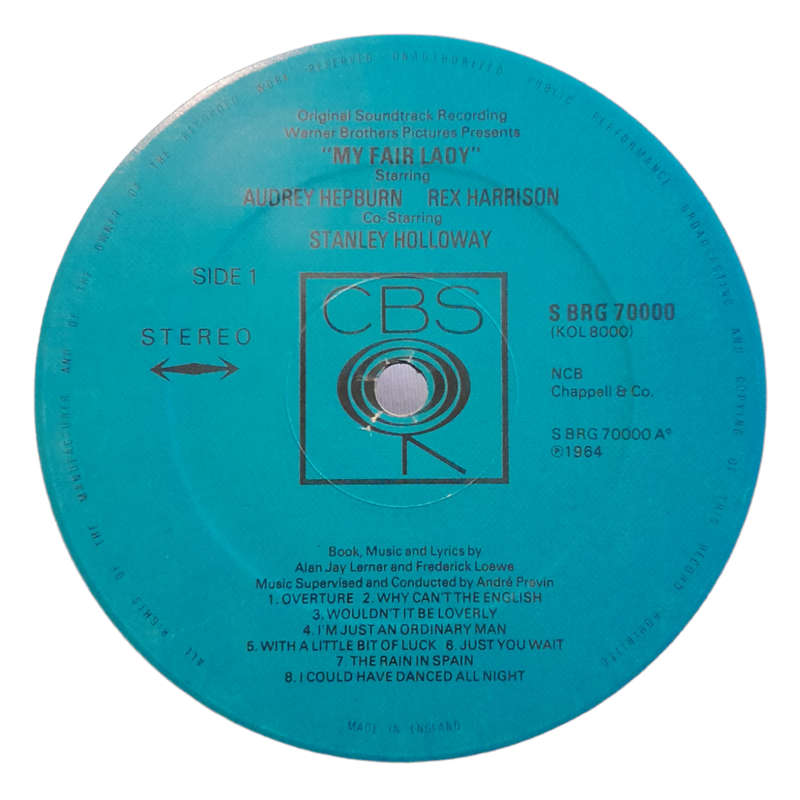1964 Audrey Hepburn, Rex Harrison - My Fair Lady Soundtrack - Vinyl, 7`, 33 RPM - Stage & Screen - V