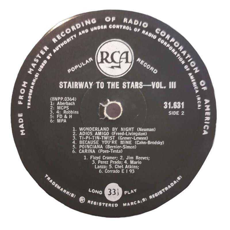 Various - Stairway To The Stars / Volume 3 - Vinyl, 7`, 33 RPM - Rock, World & Country - Good - With
