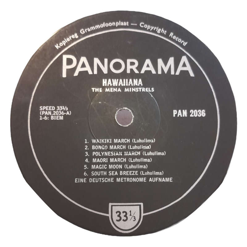 1962 The Mena Minstrels - Hawaiiana - Vinyl, 7`, 33 RPM - Folk - Good - With Cover