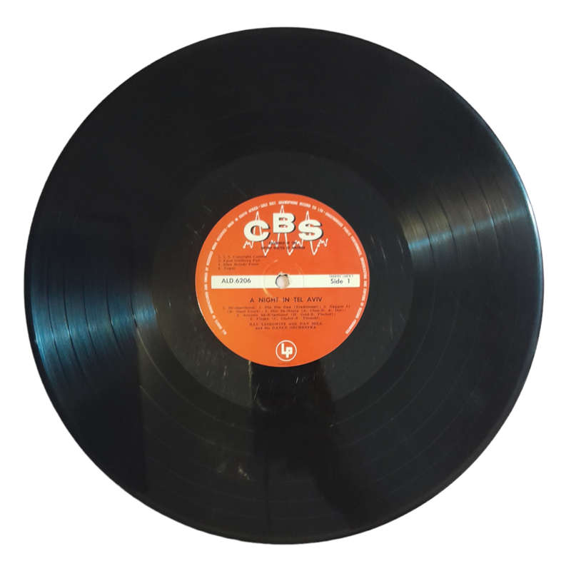 1958 Ray Leibowitz - A Night In Tel-Aviv - Vinyl, 7`, 33 RPM - Folk & Dance - Good - With Damaged Co