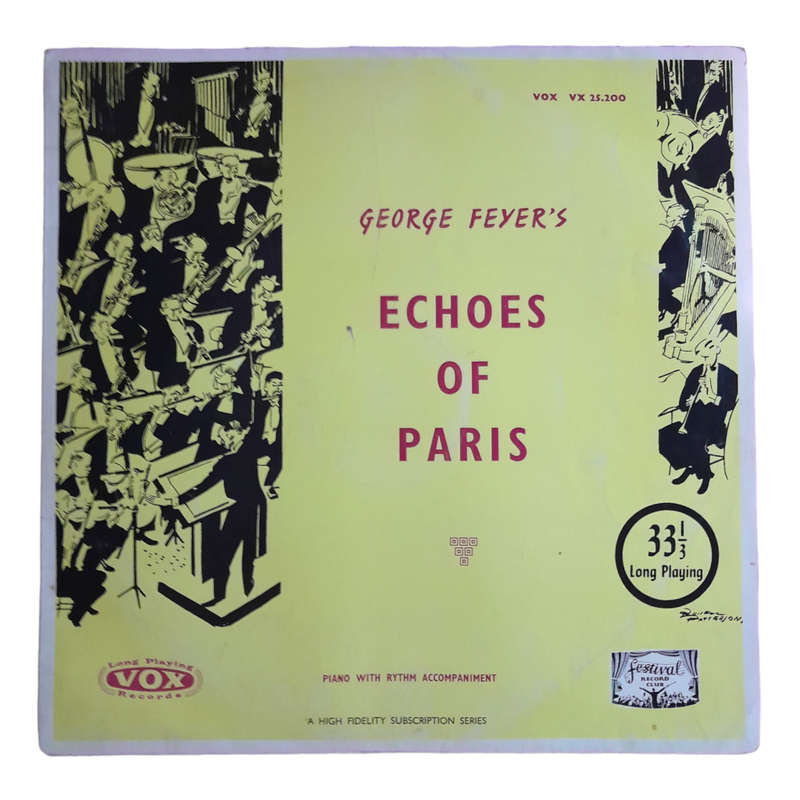 1953 George Feyer`s - Echoes Of Paris - Vinyl, 7`, 33 RPM - Jazz & Blues - Very Good - With Cover
