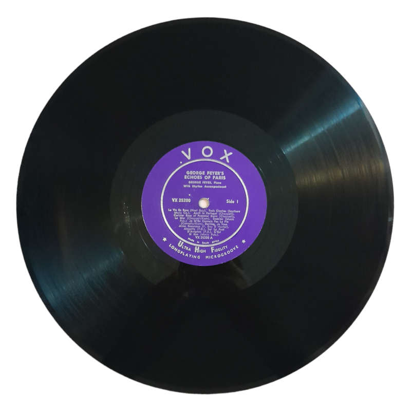 1953 George Feyer`s - Echoes Of Paris - Vinyl, 7`, 33 RPM - Jazz & Blues - Very Good - With Cover