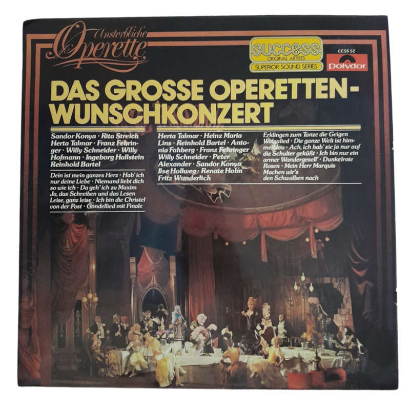 1979 Various - Das Grosse Operetten-Wunschkonzert - Vinyl, 7`, 33 RPM - Classical - Excellent - With