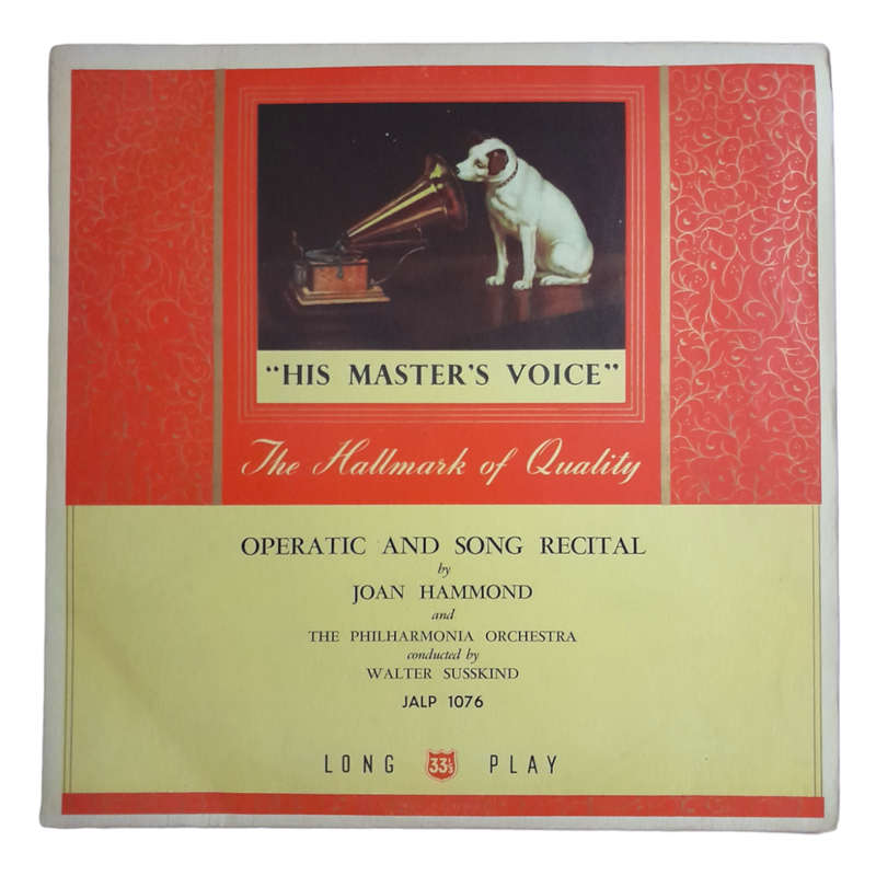 1953 Joan Hammond - Operatic And Song Recital - Vinyl, 7`, 33 RPM - Classical - Very Good - With Cov