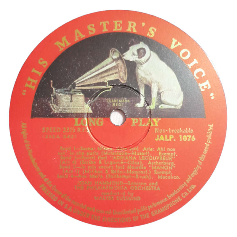 1953 Joan Hammond - Operatic And Song Recital - Vinyl, 7`, 33 RPM - Classical - Very Good - With Cov