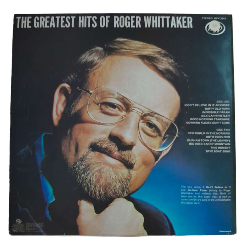 1978 Roger Whittaker - The Greatest Hits Of Roger Whittaker - Vinyl, 7`, 33 RPM - Folk, World, Count