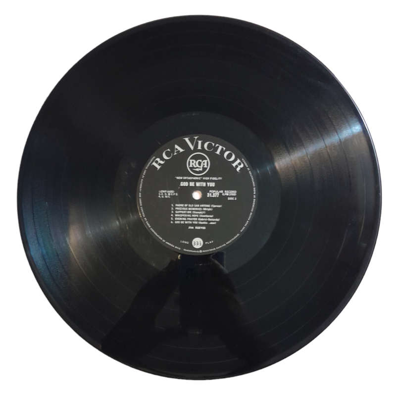 1959 Jim Reeves - God Be With you - Vinyl, 7`, 33 RPM - Folk, World & Country - Very Good - With Cov