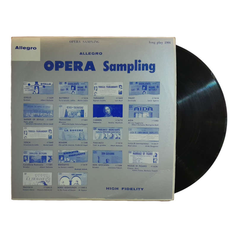 1958 Various- Opera Sampling - Vinyl, 7`, 33 RPM - Classical - Very Good - With Cover