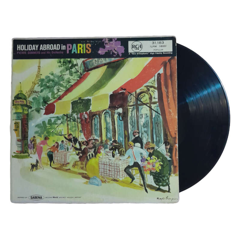 1958 Pierre Sommers And His Orchestra - Holdiay Abroad In Paris - Vinyl, 7`, 33 RPM - Pop - Good - W