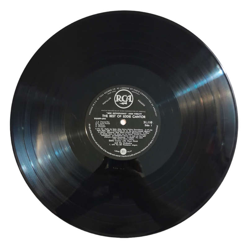 1957 Eddie Cantor - The Best Of Eddie Cantor - Vinyl, 7`, 33 RPM - Pop, Stage & Screen - Very Good -
